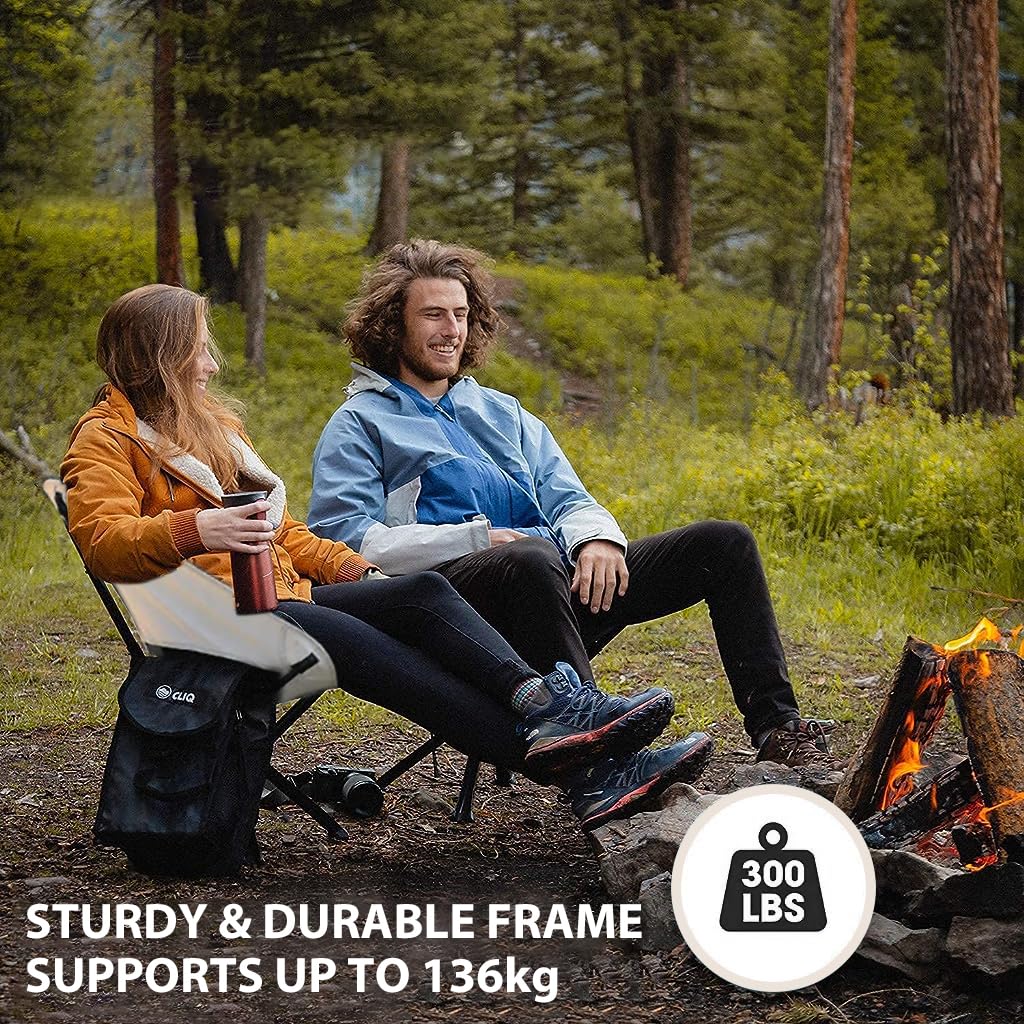 PROBEROS Camping Chair for Outdoor Use with Antislip Feet and 300 lbs Capacity | 600D Oxford Cloth