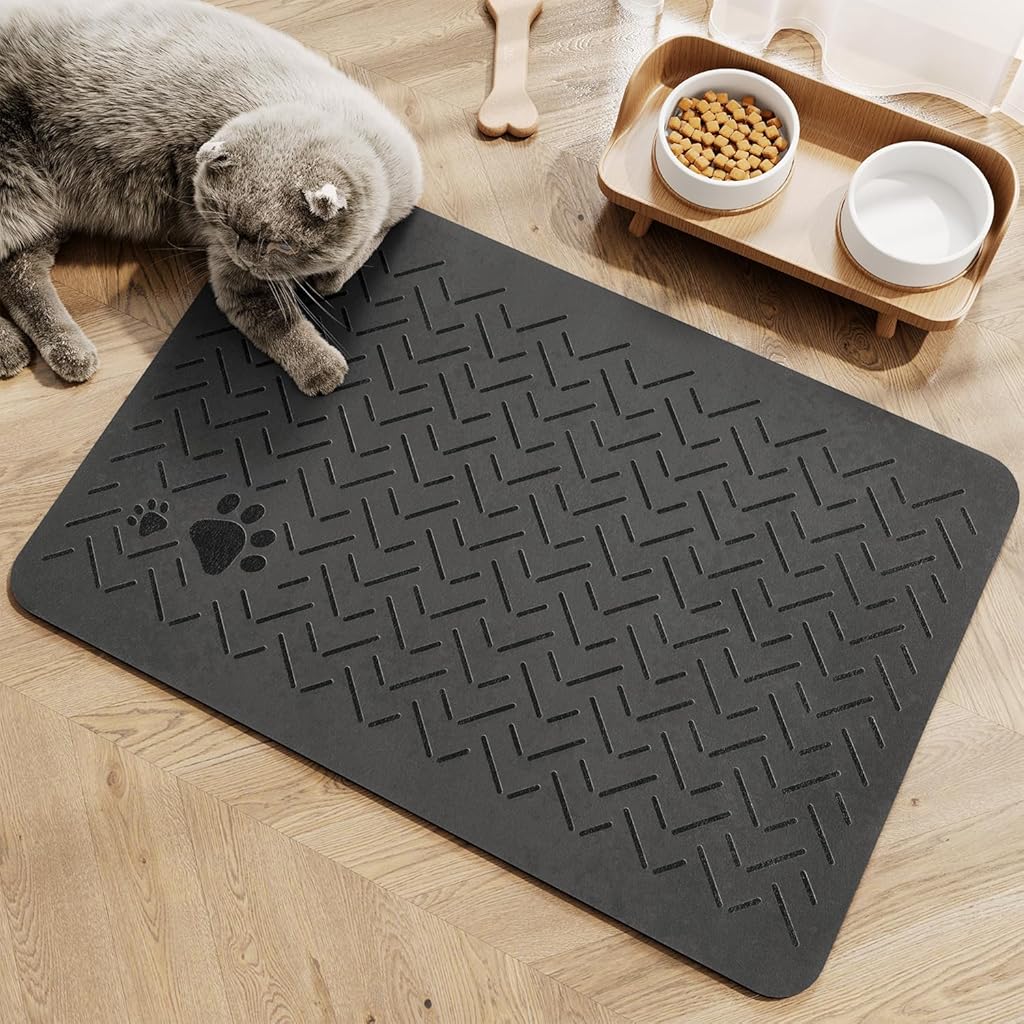 Qpets® MontVoo-Absorbent Pet Feeding Mat