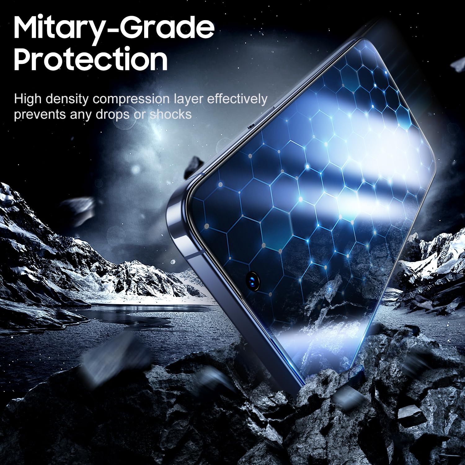 ZORBES Screen Protector for iPhone 16 Pro Max with 9H Tempered Glass and Install Tool | 2 Pack