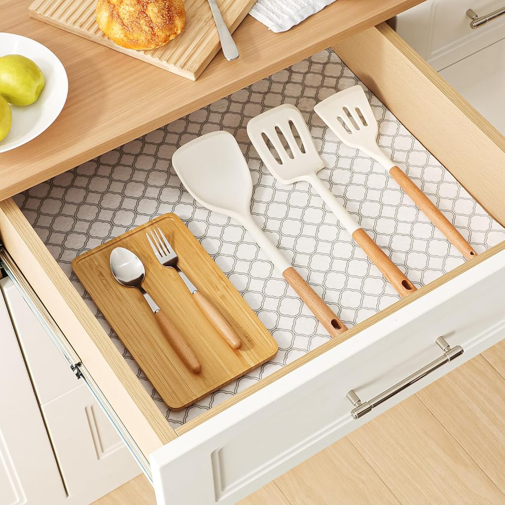 Supvox® 2-in-1 Fridge Mats and Fresh-Keeping Shelf Liners, Absorbs Excess Moisture, BPA-Free,6 Pack, 12