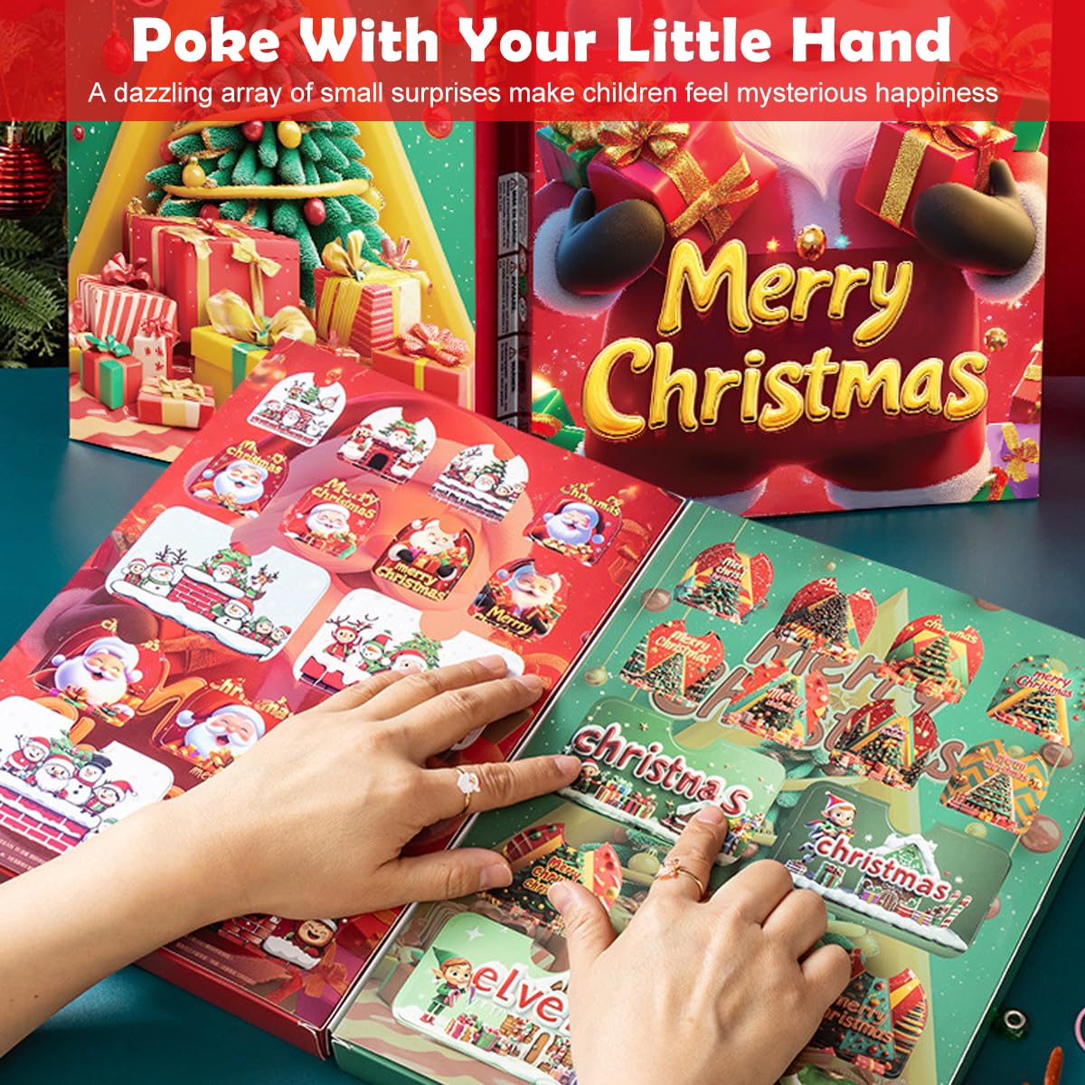 SANNIDHI Christmas Advent Calendar 2025 with 24 Compartments for Girls | Jewelry and Hair Accessories Countdown Gift