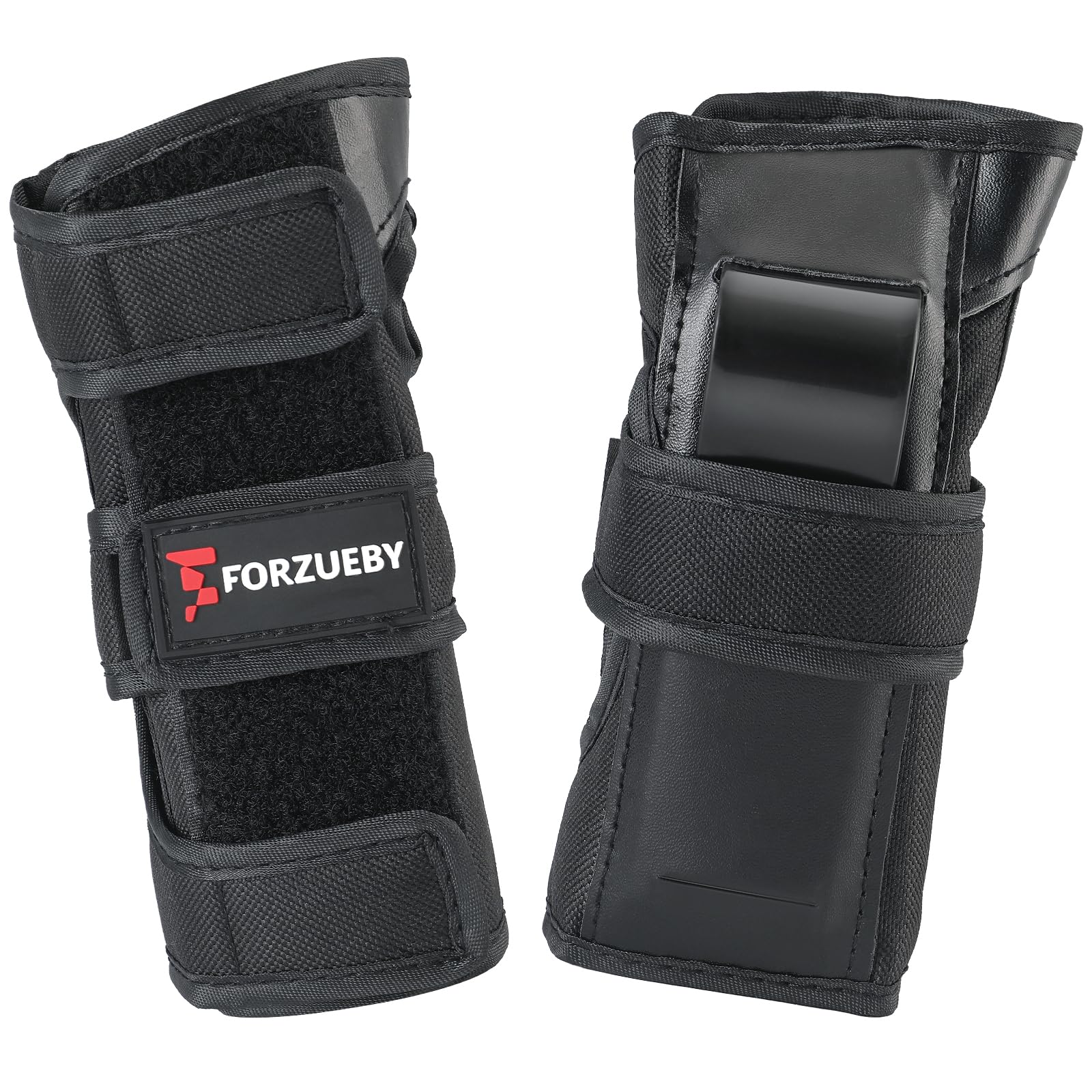 Proberos® Wrist Guards (1 Pair) for Roller Skating, Skateboarding,Snowboarding and Rollerblade, Adult and Kids Sports Protection Wrist Guard, Black