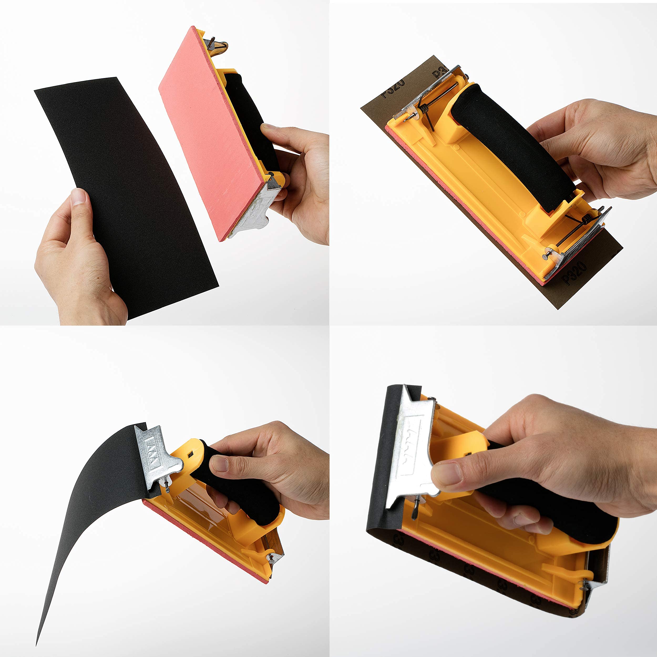 HASTHIP Sanding Paper Set for Wood and Automotive Polishing with 18 Sheets 9×3.6 in | Waterproof Silicon Carbide Abrasive