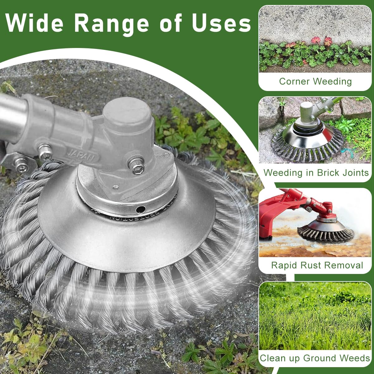 Supvox Grass Trimmer Replacement Blade 20CM for Garden Lawn Care with Multi Prong Steel Head | Universal Brush Cutter Attachment