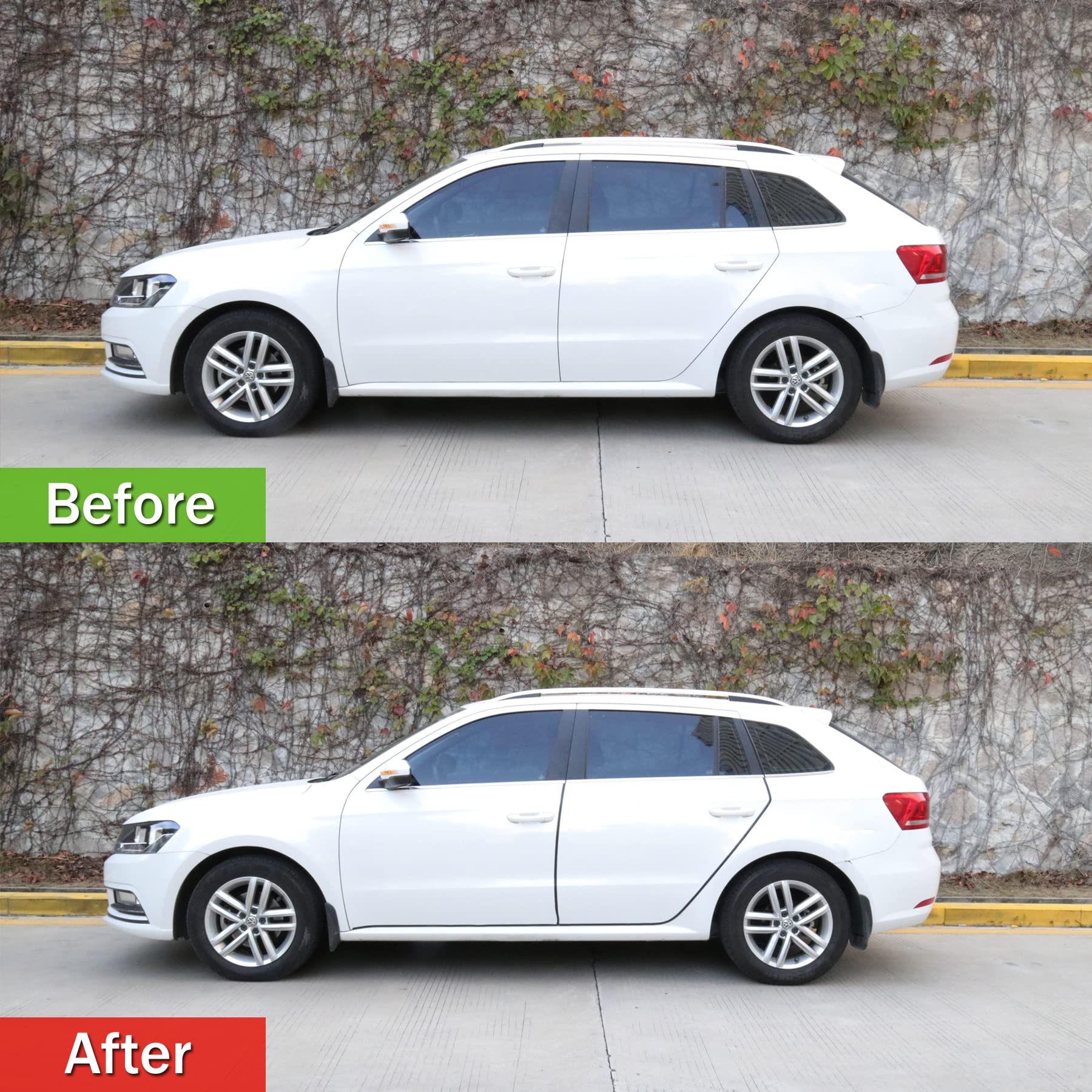 ZORBES Car Door Edge Guard for Cars and Trucks with Metal Sheet Fit | 33ft PVC Rubber Protection Strip