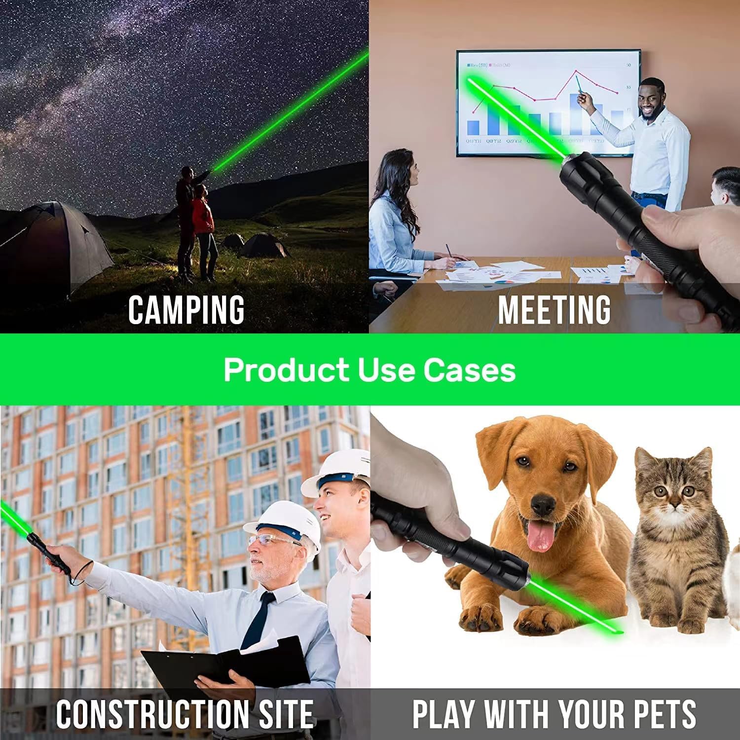 Climberty Laser Pointer for Stargazing and Presentations with 8 Patterns 10000m Range