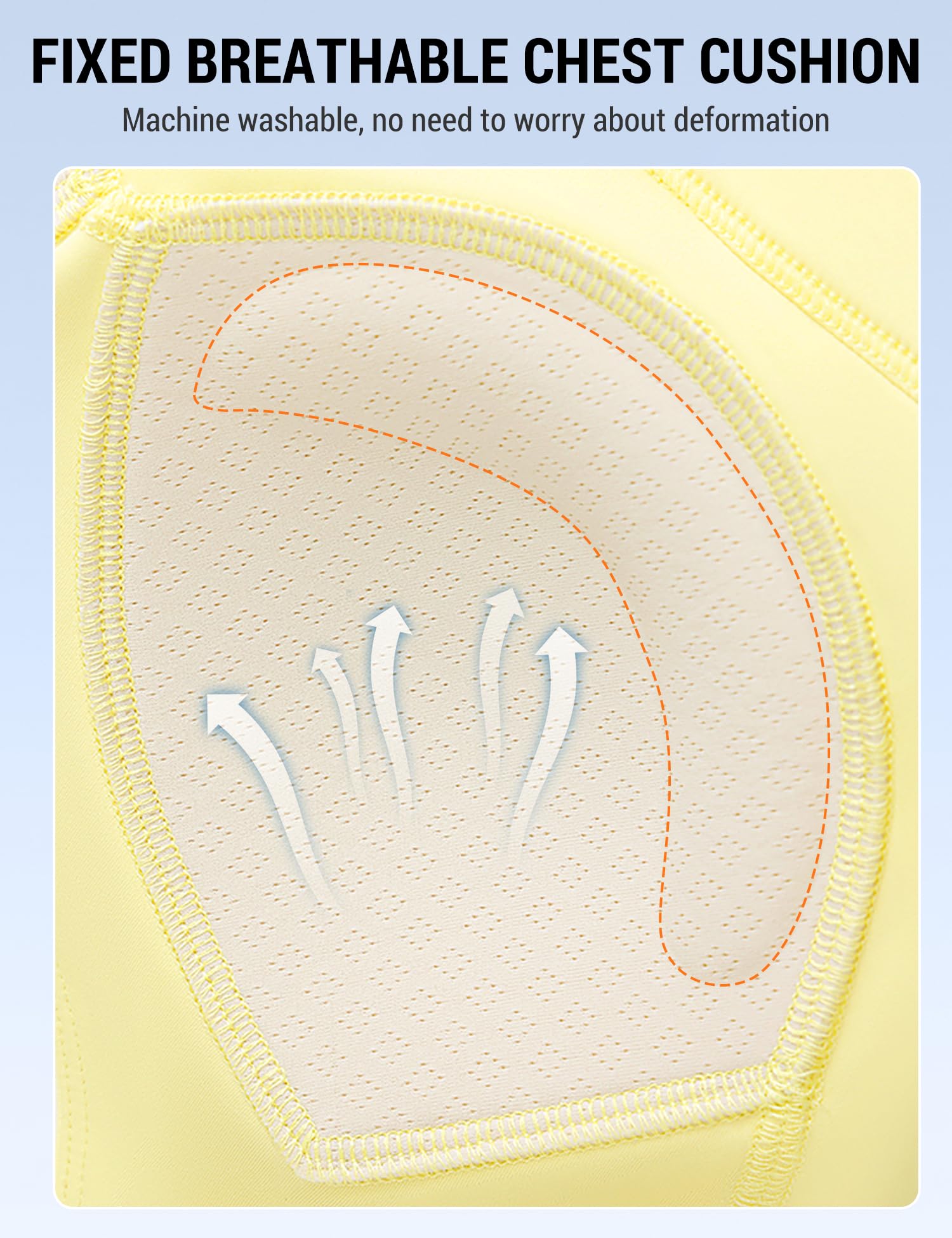 Venzina Women’s High Support Sports Bra for Gym and Running with Criss Cross Back | Yellow Quick Dry Mesh Workout Top