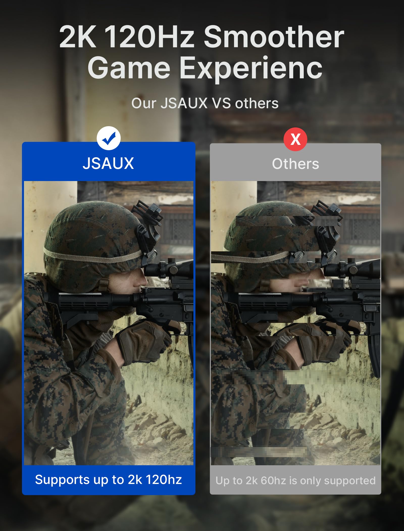 JSAUX Display Port to HDMI Cable for Monitors and Projectors with 4K@30Hz 1m Nylon Braid