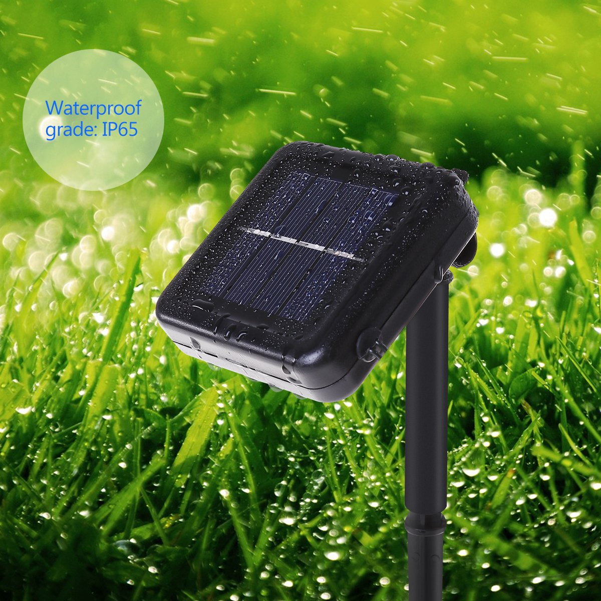 ELEPHANTBOAT Solar String Lights for Patio and Garden featuring 30 LEDs 21.3 ft | 8 Modes IP65