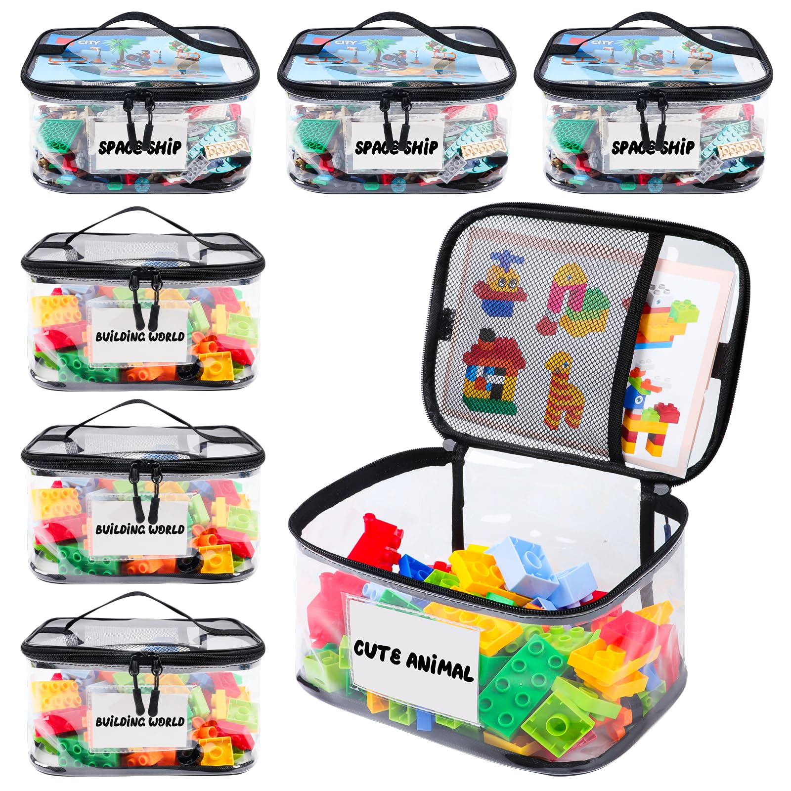 PATPAT® 2 pack Multi-Purpose Transparent Storage Bags for & Board Games | Waterproof, Durable & Portable