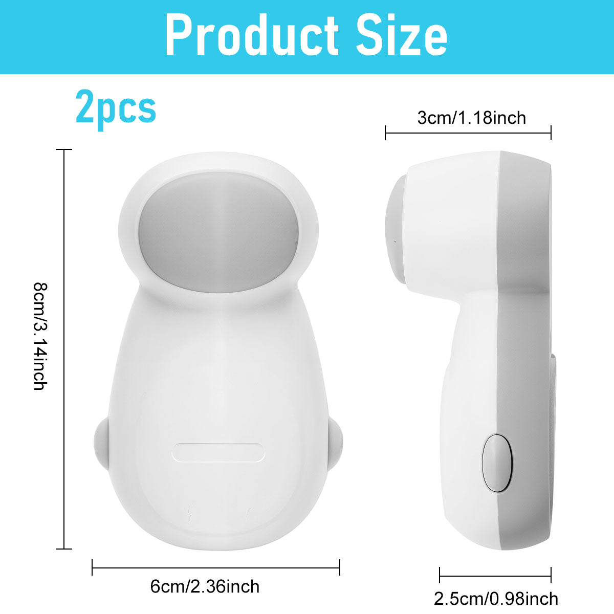 SNOWIE SOFT® 2Pcs Door Stopper Baby Safety Anti-Pinch Finger Guards Door Stopper for Kids Safety Flexible Anti-close Slam Stopper Self Adhesive Baby Proofing Door Stopper for Home