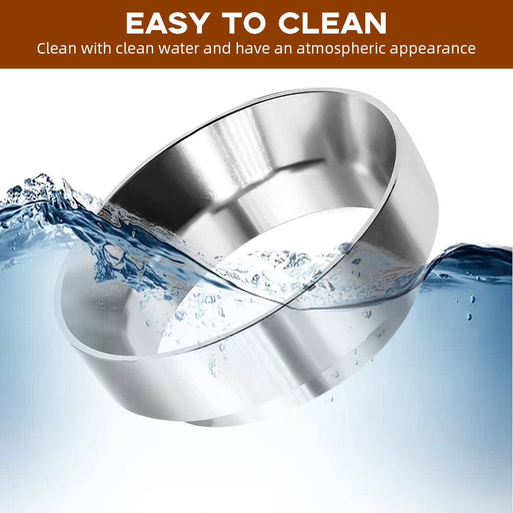 Supvox 51mm Magnetic Portafilter Powder Ring 22mm Deep Portafilter Powder Ring Stainless Steel Portafilter Powder Ring Espresso Powder Ring Prevent Ground Coffee from Spilling