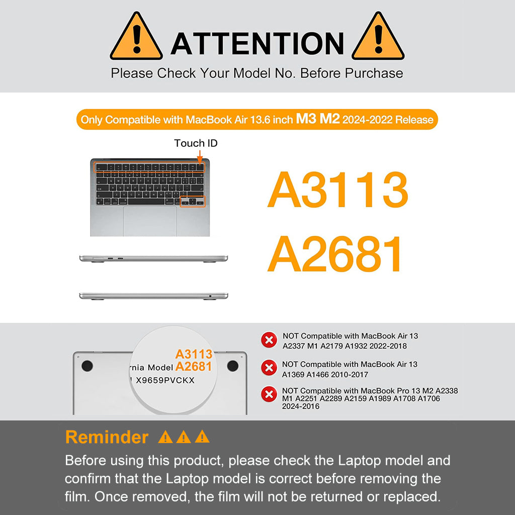 ZORBES Laptop Case for MacBook Air 13.6 inch Fashion Black Laptop Case with Riser Stand Universal Protective Case for MacBook Air 13.6 inch A3113 M3/ A2681 M2