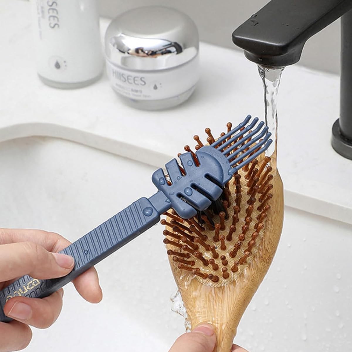 MAYCREATE Hair Brush Cleaning Tool, Hair Detangling Rake Brush Utility Tangled Hair Remover Tool for Hair Styling Comb, Dressing Comb, Barber Comb, Massage Brush