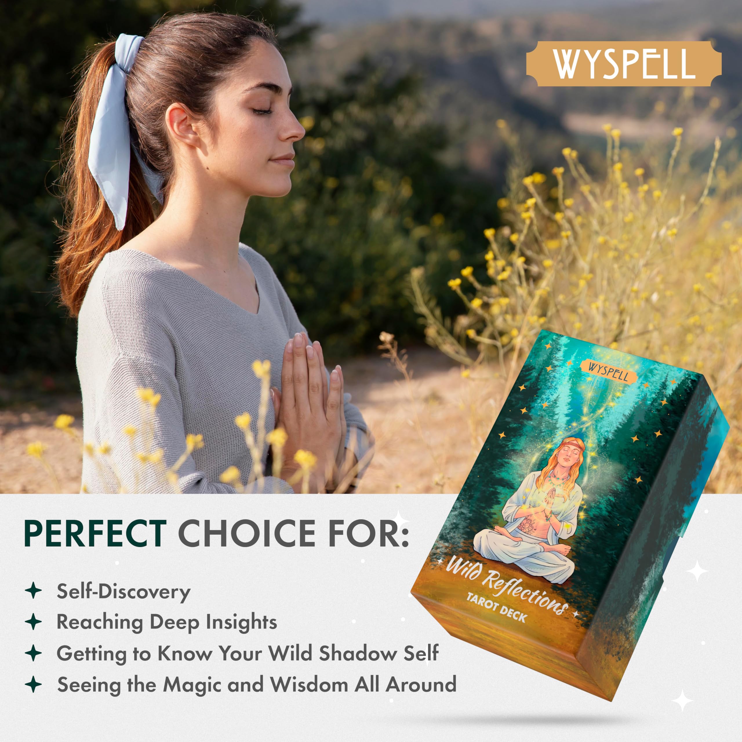 PATPAT Tarot Cards for Beginners with 78 Nature-Inspired Illustrations | Connect with Nature