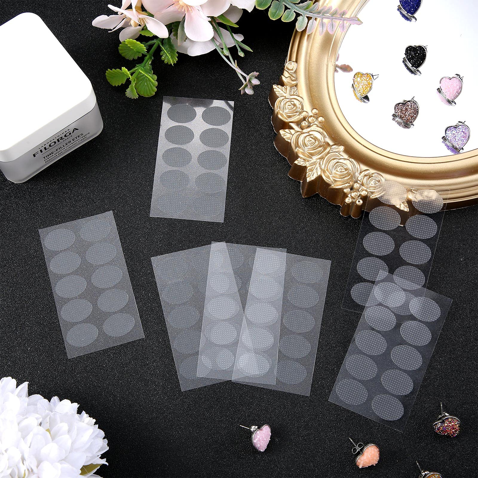 HANNEA Invisible Ear Support Patches for Earrings with 200 Waterproof PE Pads | Breathable Earlobe Protection for Women and Girls