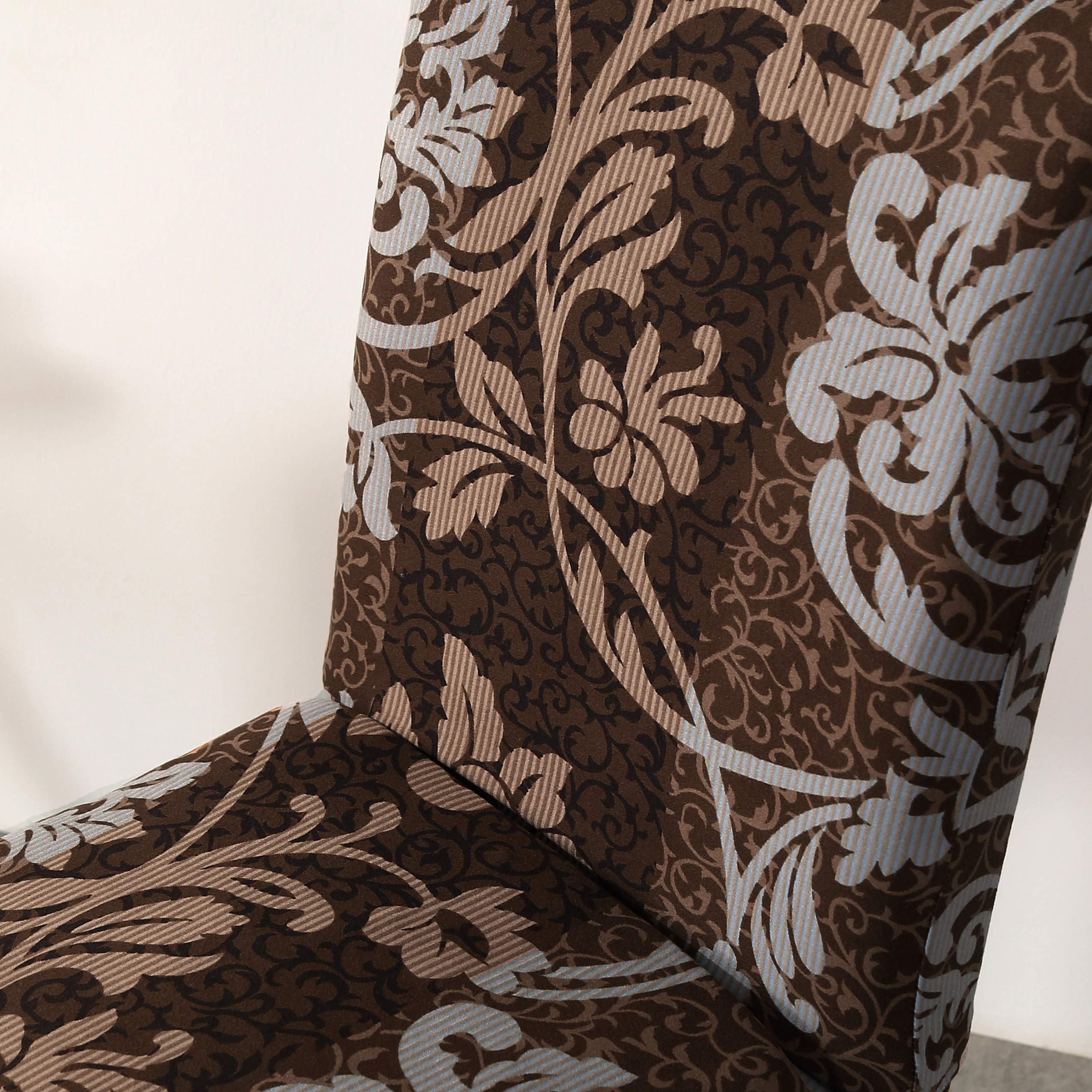 Venzina Chair Covers Set of 4 for Dining Room featuring Stretch Spandex Fabric | Floral Washable Slipcovers