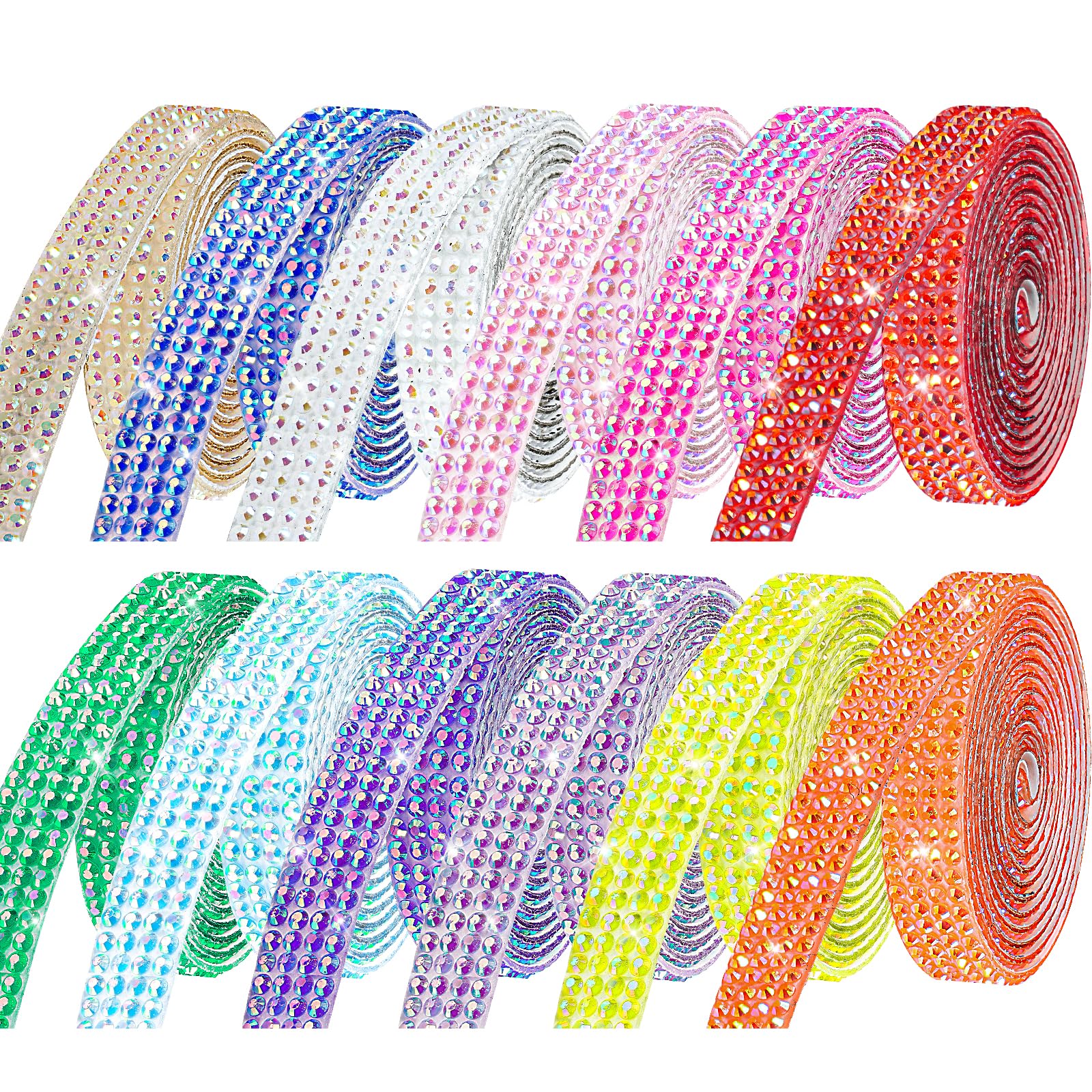 HASTHIP® Rhinestone Ribbon Self Adhesive Crystal Rhinestones