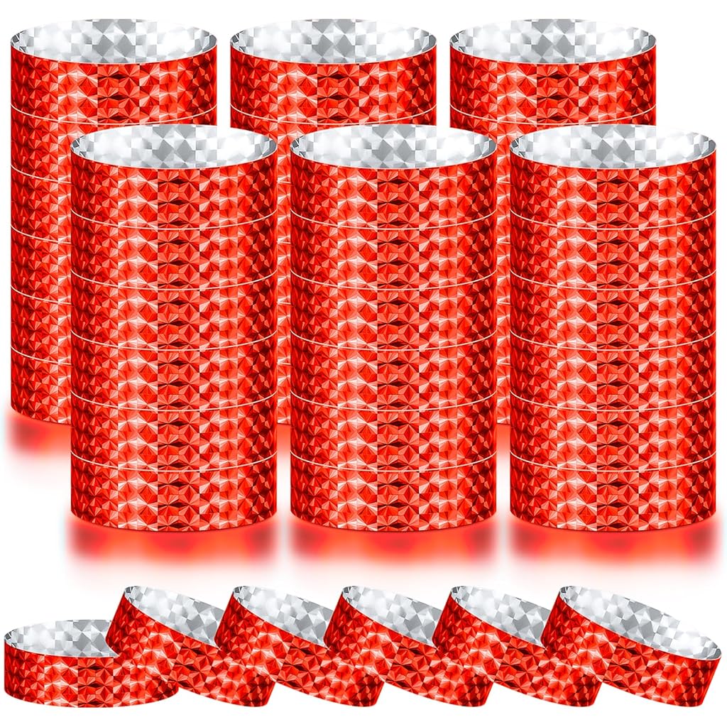 HASTHIP® Paper Wristbands Neon Wrist Bands