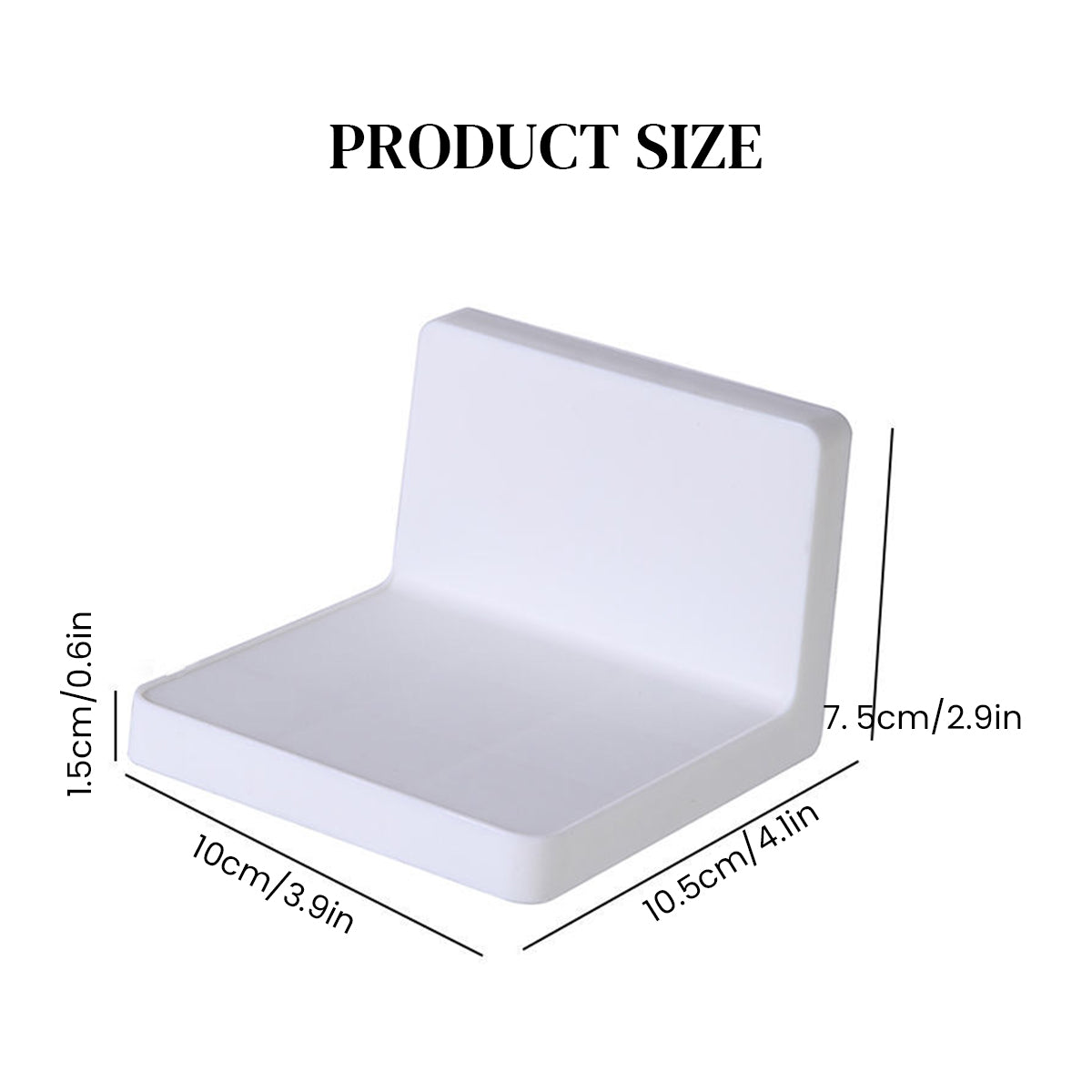 HASTHIP 2PCS Wall Mount Camera Shelf- Small Wall Shelf Wall Holder No Drill Self Adhesive Universal Small Floating Shelf for Security Cameras, Speakers, Wireless Cameras, White