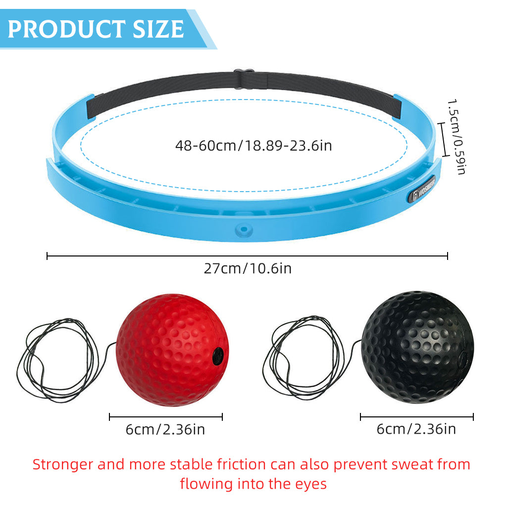 Proberos Boxing Reflex Speed Ball Training Device Head Wear Adult Reflex Ball Punch Bag Trainer Boxing Trainer Home Workout Gear Stress Relief Targeting Concentration Training Boxer's Training Device