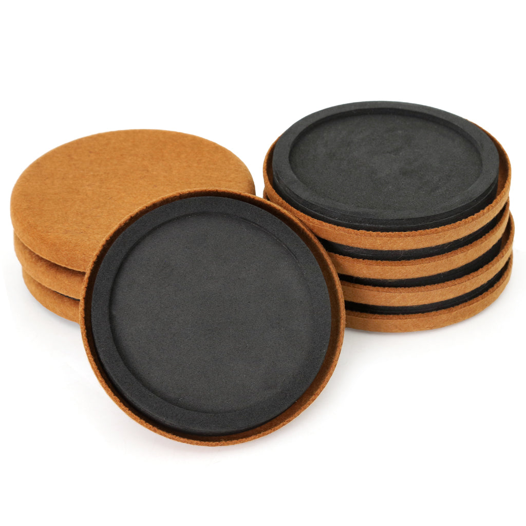HASTHIP 3.5 inches Felt Furniture Leg Floor Protectors Wooden Floor Protector Chair Leg Caps Noise Reduction Chair Leg Feet Pads Table Leg Sliders