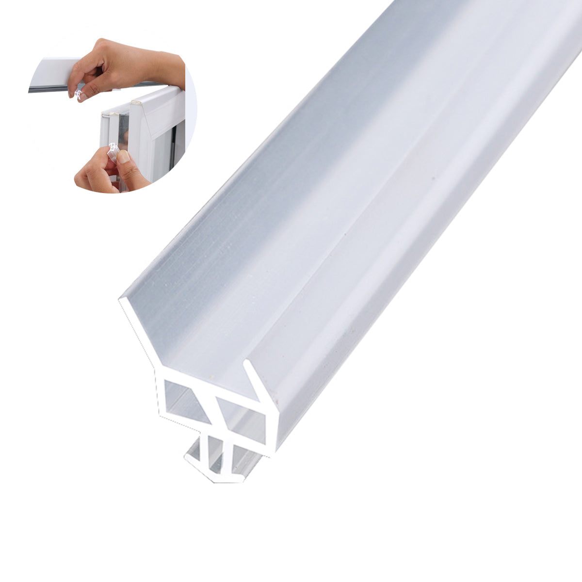 HASTHIP 16.4ft Weather Stripping Seal Strip for Doors/Windows, Casement Windows Seal Strip Rubber Windproof Seal Strip, Snap-in Universal Cuttable Casement Windows Sealant Strip