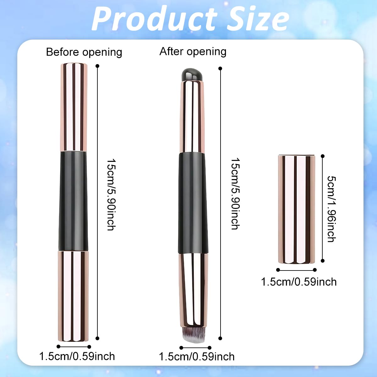 MAYCREATE Silicone Lip Applicator Silicone Lip Brush Lip Balm Lipstick Applicator with Dustproof Cap for Lipstick, Lip Gloss, Lip Tint, Lip Mask, Concealer Applicator, Black