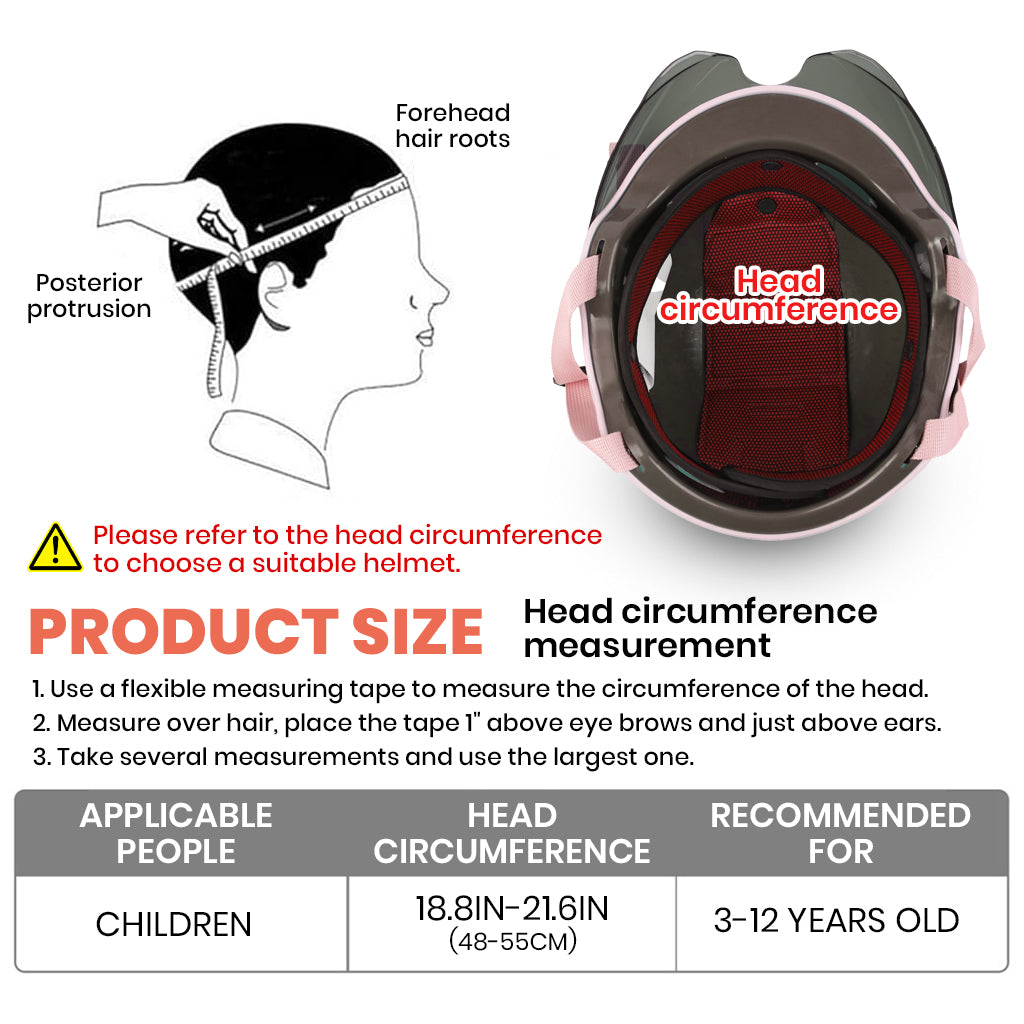 Proberos Kids Bike Scooter Helmet Safety Helmet with Visor Adjustable Chin Strap Anti-impact Cushioning Helmet Cartoon Bunny Ear Unicorn Girls Bike Scooter Helmet Bicycle Helmet