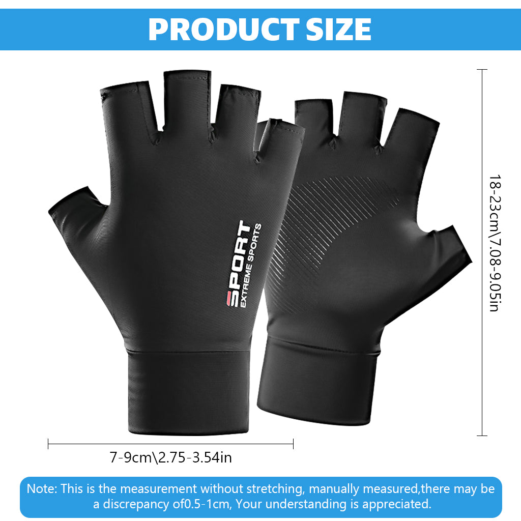 Proberos Fingerless Riding Gloves Compression Sport Gloves Fitness Gloves Breathable Summer Gloves Anti-slip Palm Fashion Unisex Summer Gloves for Rock Climbing, Hiking, Fishing, Cycling, Workout