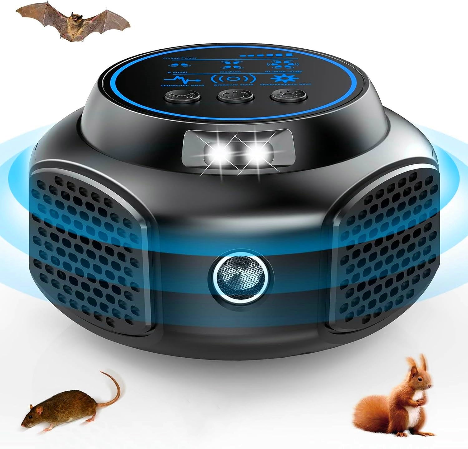 HASTHIP Ultrasonic Pest Repeller Rat Repeller Automatic Smart Frenquency Alteration Design LCD Display Indoor Plug and Go Pest Repeller for Living Room, Balcony, Kitchen