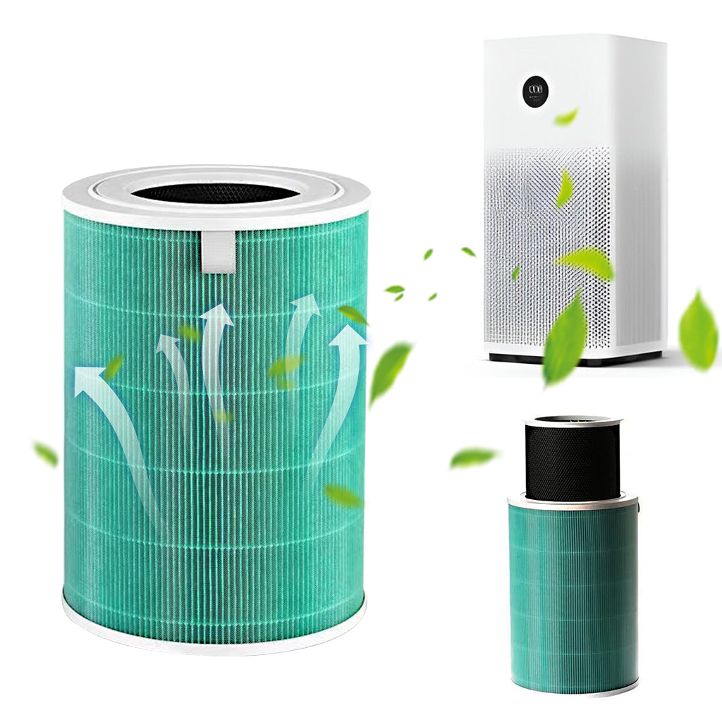 HASTHIP Compatible with Mi Air Purifier Replacement HEPA Filter 360° Cylindrical Filter Activated Carbon Filter High Precision Triple Layer Filtration Air Purifier for Mi Air Purifier 1S / 2S.