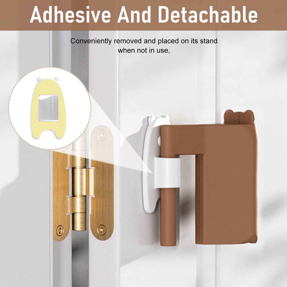 SNOWIE SOFT® 4Pcs Silicone Door Hinges Guards Baby Proofing Anti-pinch Guards Kids Safety Cartoon Door Stopper Removable Door Protector for Home Baby Safety Products for Home