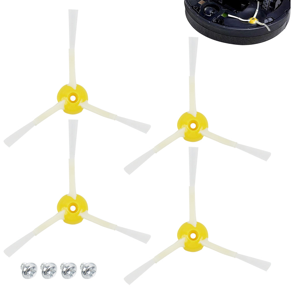 HASTHIP Compatible with iRobot Roomba Replacement Side Brushes for Roomba 500/600/700 Series Universal Side Brushes for 760 770 614 645 650 655 665 671 675 690 692 694 560 595 Models, Pack of 4