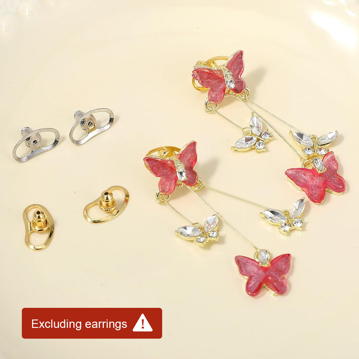SANNIDHI 4Pcs Metal Earring Backs Screw Backs for Droopy Earlobes Versatile Golden Silver Ear Stud Screw Backs