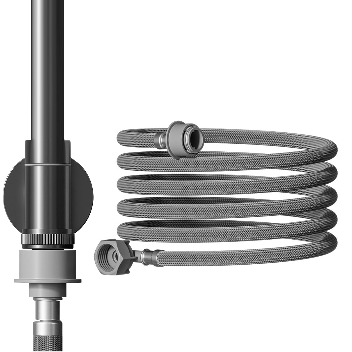 HASTHIP 9.84Ft Water Pipe for Washing Machine Replacement Water Hose Water Inlet Hose Universal Quick Snap On Water Inlet Hose Rugged Thicken PET Washing Machine Hose