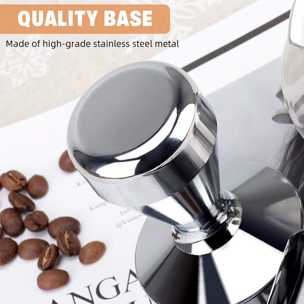 Supvox 51mm Espresso Tamper Heavy Duty Stainless Steel Barista Coffee Tamper Elegant Plating Finish Espresso Tamper Espresso Tamper Coffee Press Tool