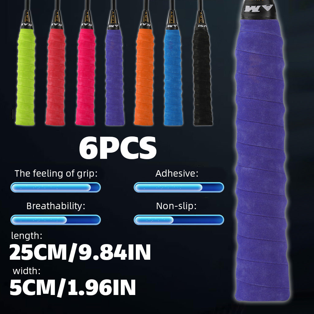 Proberos Racket Grip Anti Slip VelvetTennis OverGrip Badminton Mix Color Pack of 7