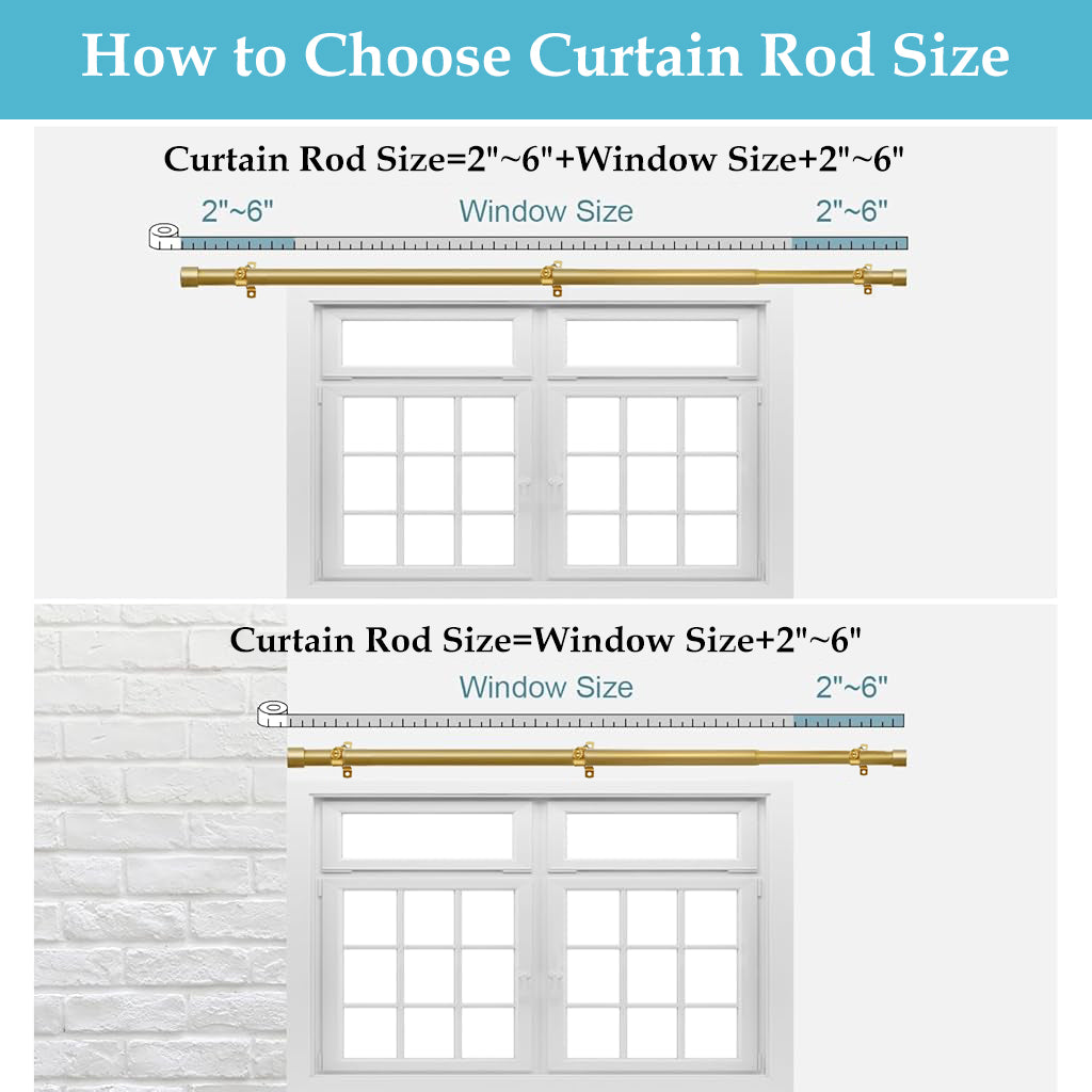 HASTHIP Golden Curtain Rod for Windows 32
