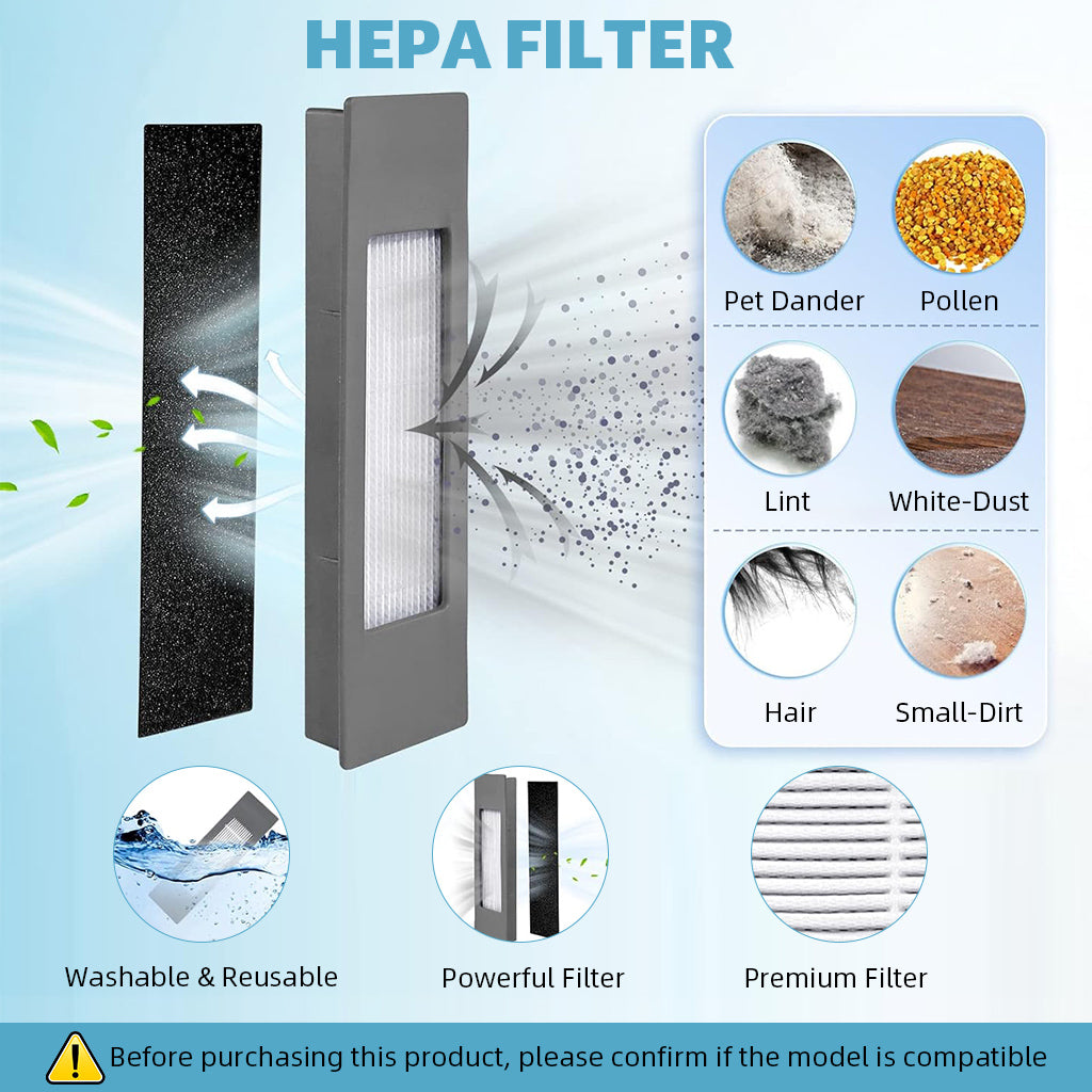 HASTHIP 8 PCS Replacement Accessories Kit for Ecovacs Deebot X1 Omni Robot Vacuum Cleaner Parts, 4 Side Brush, 2 Hepa Filter, 2 Mop Cloth.