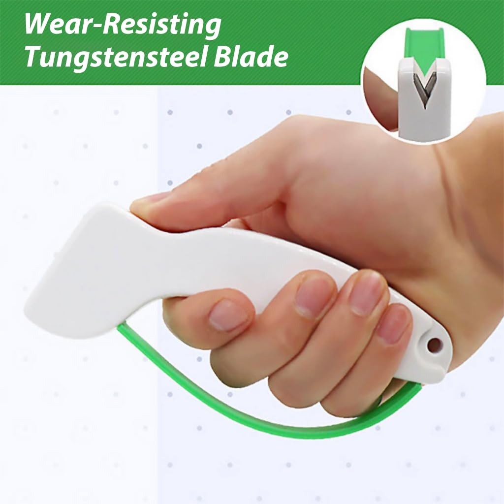 HASTHIP Gardening Shears Sharpener Diamond-Honed Tungsten Carbide Blade Design Portable Gardening Hand Pruning Scissors Sharpener for Pruning Shear, Scissors, Pruner, Snips, Bypass Shear