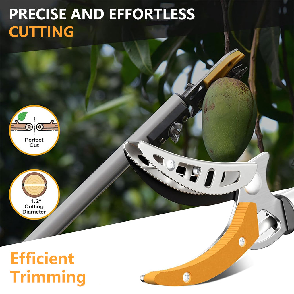 HASTHIP Extendable Tree Pruning Trimmer  5.9-9.8ft Telescopic Fruit Tree Branch Cutter with Saw Blade SK5 Heavy Duty Long Handle Tree Pruning Trimmer Gardening Tree Trimmer