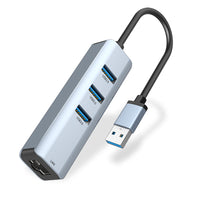 Verilux 4 in 1 USB to Ethernet Adapter, USB 3.0,RJ45 to USB C Thunderbolt 3/Type-C Gigabit Ethernet LAN Network Adapter, Compatible for Windows XP / 7/8/10, Mac OS, Linux