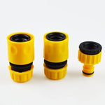 Supvox  Useful Hose Pipe Fitting Quick Water Connector Adaptor Garden Lawn Tap 3PCS