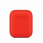 ELEPHANTBOAT® Red Protective Silicone Case Cover Bumper with White Ear Loop Strap Cable for AirPods