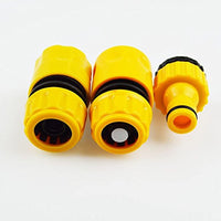 Supvox  Useful Hose Pipe Fitting Quick Water Connector Adaptor Garden Lawn Tap 3PCS