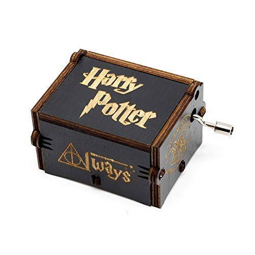 PATPAT  Harry Potter Music Box, Wooden Classic Music Box with Hand Crank Birthday Gifts for Girls Boys Diwali Gifts for Kids Friends Family