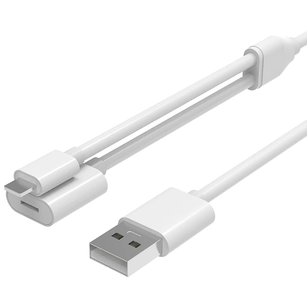 Verilux® 2 in 1 Cable for Apple Pencil, USB Charging Cable for iPad, Pencil, iPhone, 3.3ft Fast Charging Cable Compatible with IOS Pencil 1st Gen, iPhone & iPad Air