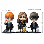 HASTHIP  Harry-Potter Character With Pet Action Figures Toy, Collectible Showpiece, Perfect For Gifting, Showpiece, Home Decor (Height - 10 Cm) - 3 Pieces Set
