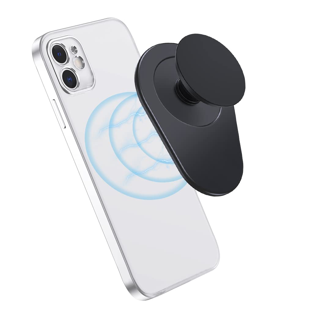ZORBES Magnetic Mobile Back Holder Grip Magnetic Phone Grip Strong Magnet Phone Grip Holder for iPhone12, 13, 14 Series Phone Holder for Hand Phone Stand Holder for MagSafe (Only Phone Grip)